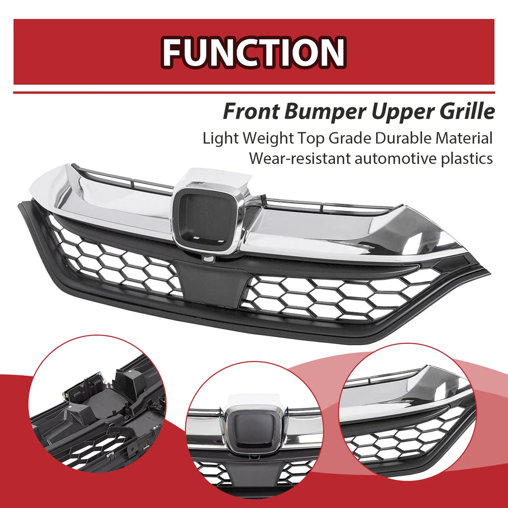 Front Bumper Upper Grille for Honda CR-V (2017–2019)