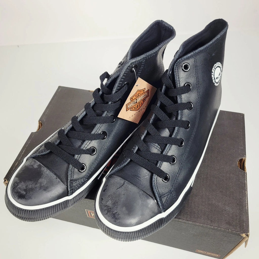 Harley-Davidson Baxter Black Willie-G Hi-Cut Sneakers Size 9.5
