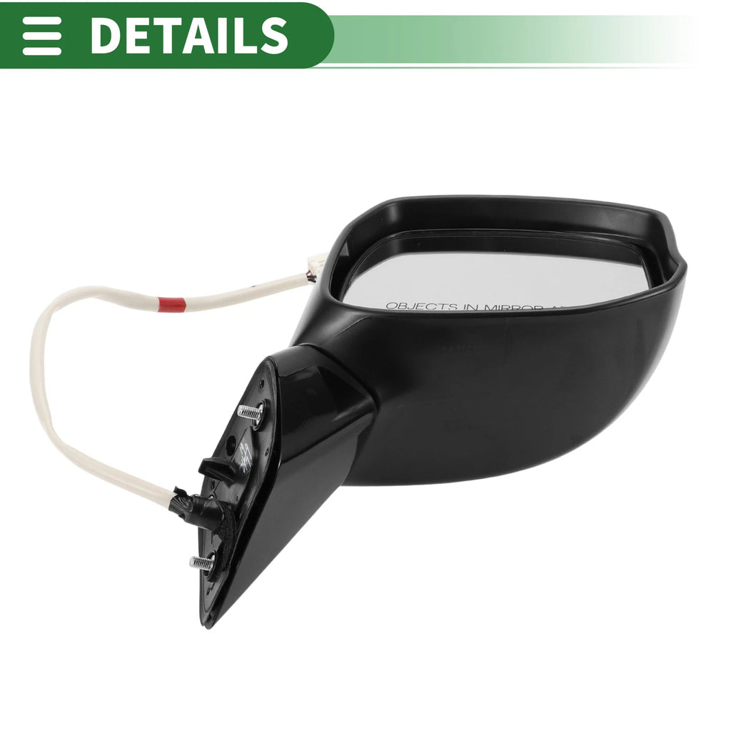 Right Door Mirror for Honda Civic (2012–2015) Manual Folding Gloss Black