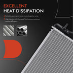 Downflow Radiator for Subaru Impreza WRX STI (2008–2014) Aluminum