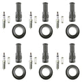 Set of 6 NGK Iridium IX Spark Plugs & Denso Coil Boot Kit for CTS SRX STS Rendezvous (V6)