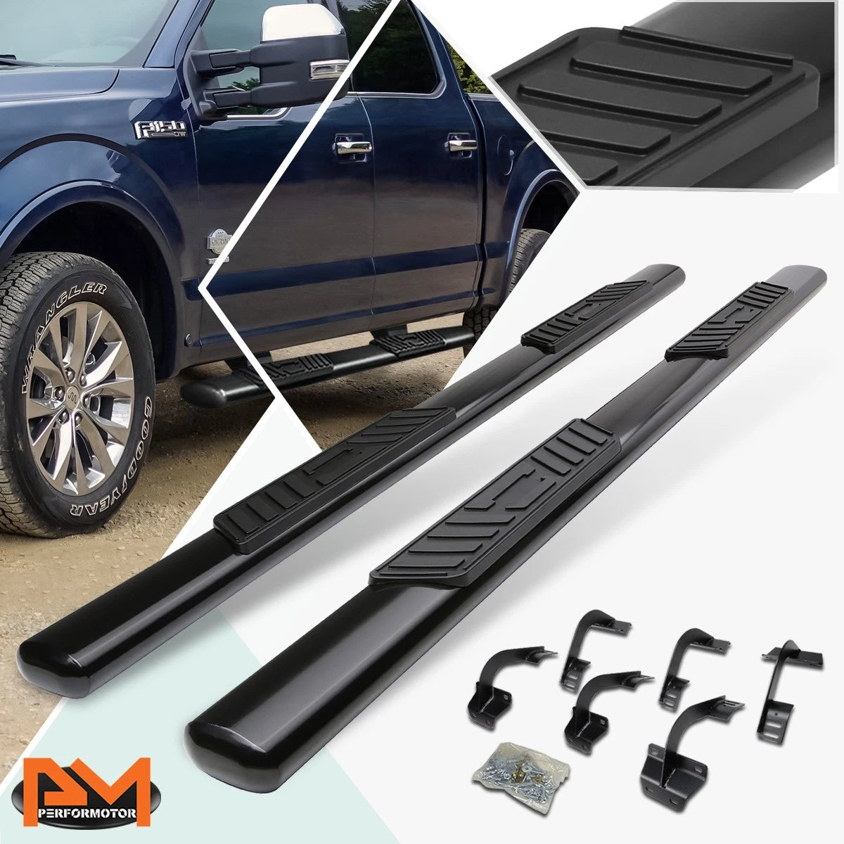 Set of 4 Tape-On Side Window Visors for Silverado/Sierra 1500-3500 (1999–2007)