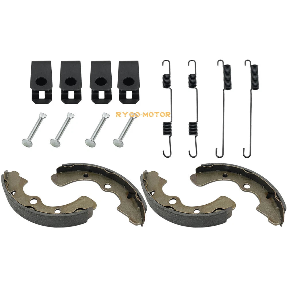 Front Brake Shoes Springs Pins Kit for Kawasaki KAF540 Mule (2010–2030)