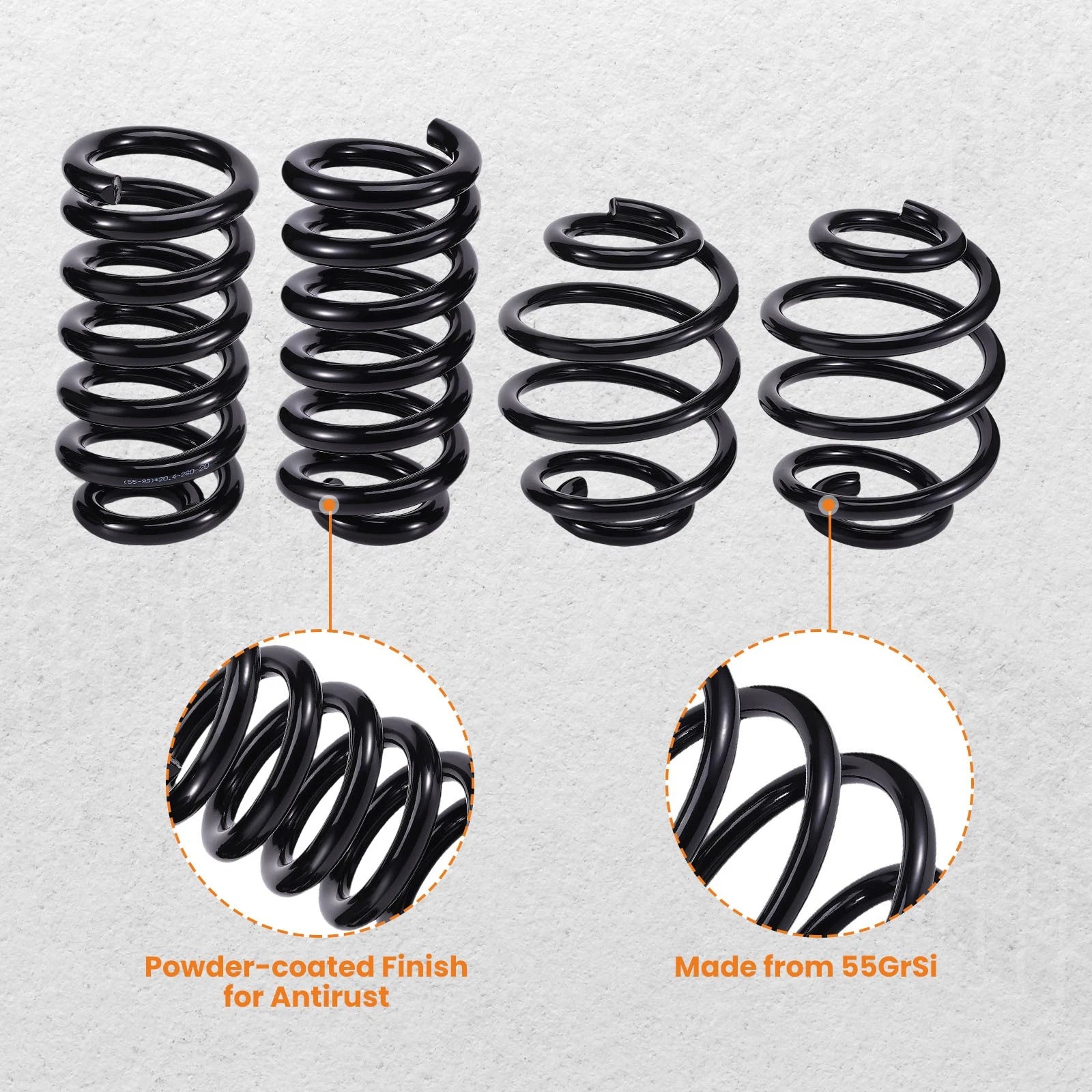 3" Front 5" Rear Drop Spring Lowering Kit for Chevrolet C10 GMC C15 (1963–1972)