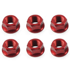 Red M10 x 1.0 Rear Sprocket Nuts for Ducati Streetfighter Panigale V4 (2018-2023)