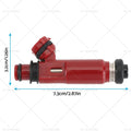 6PCS Fuel Injectors for Mitsubishi Pajero NM 6G74 3.5 V6 (2000–2004) MD357267