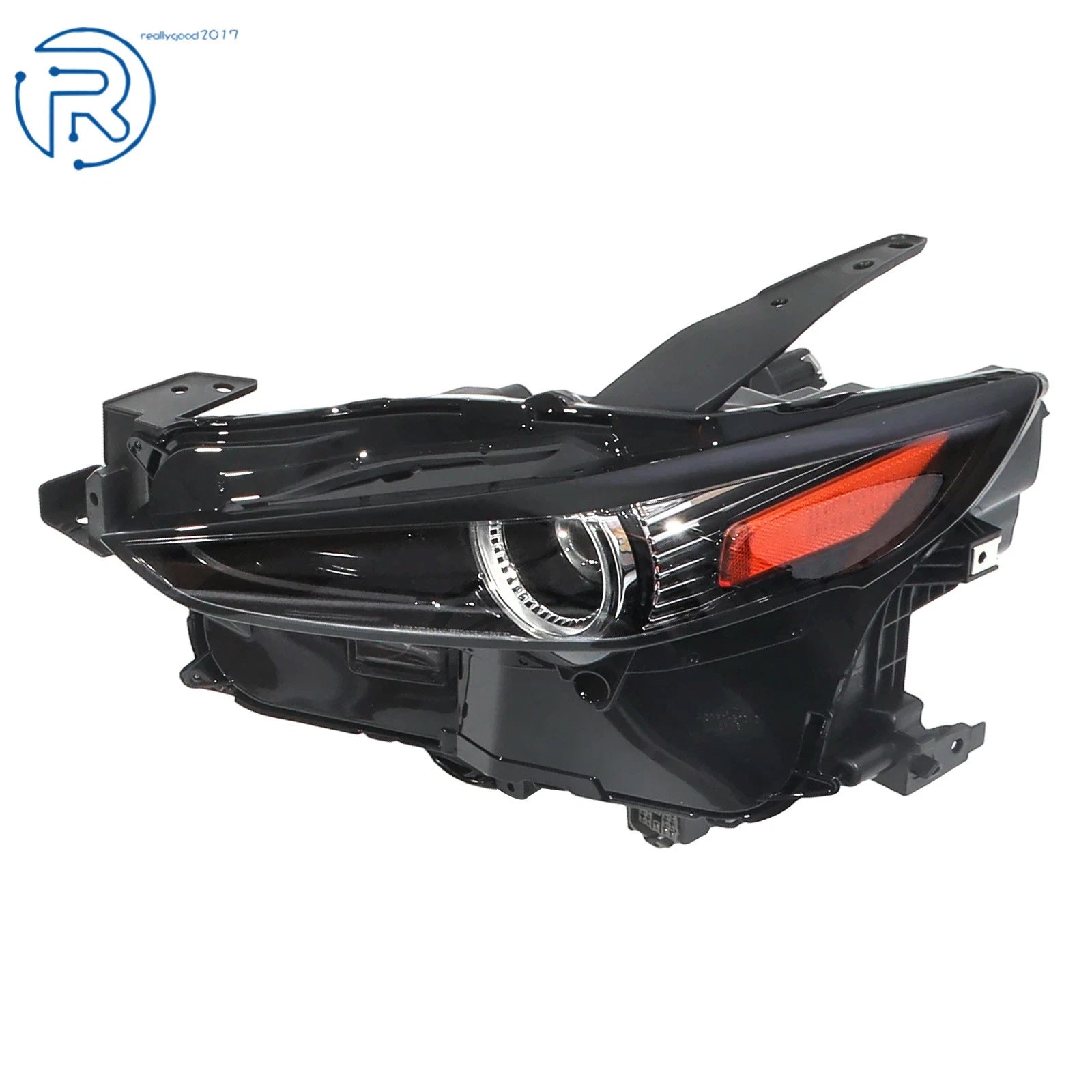 Clear Lens Full LED Headlight for Mazda CX-30 (2020–2022) Black Driver Side