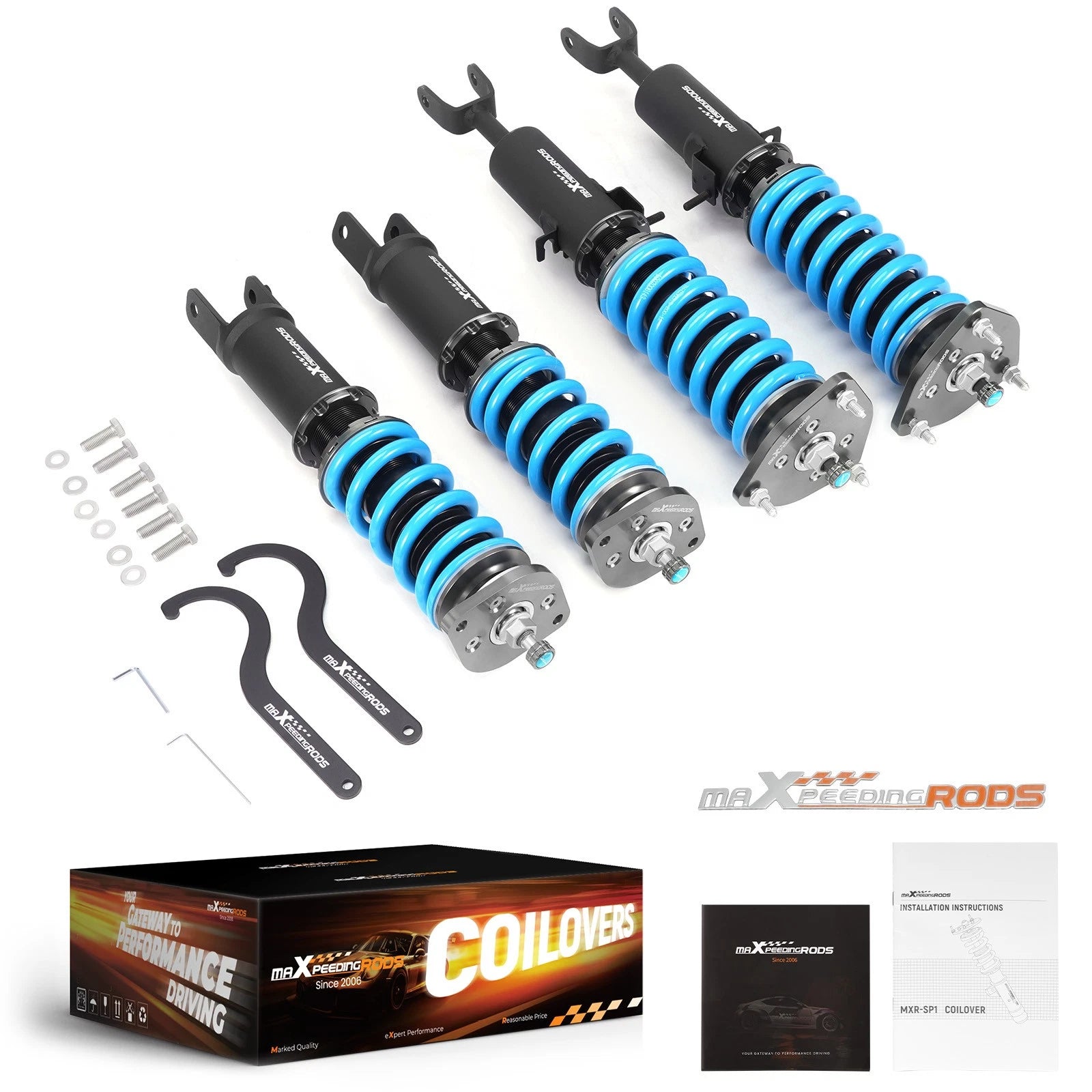 24 Way Damper Coilover Lowering Kit for Nissan 350Z (2003–2009), Infiniti G35 (2003–2007) RWD