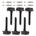 Ignition Coil Pack & Iridium Spark Plug Set of 6 for Chrysler Pacifica (2017–2023)