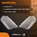 Pair Xenon Headlight Lens Cover for BMW 3 Series E90 E91 (2005–2012)