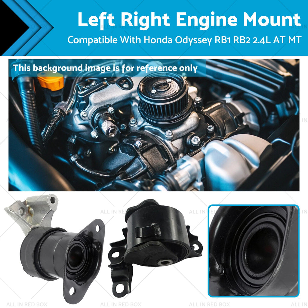Engine Mount Set of 2 for Honda Odyssey RB1 RB2 (2004–2009) K24A6 AT MT