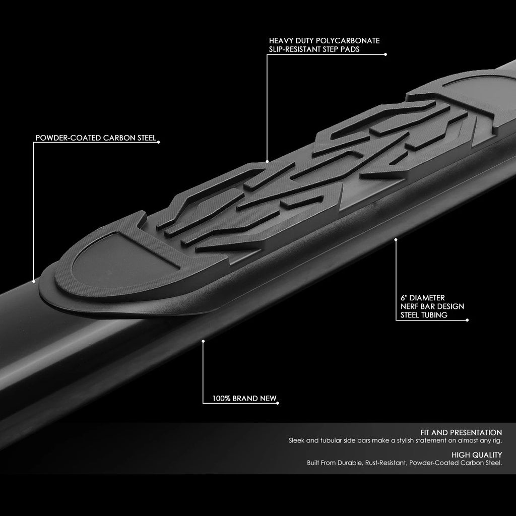 Set of 2 Oval Nerf Step Bars for Silverado Sierra Crew Cab (2019–2021)