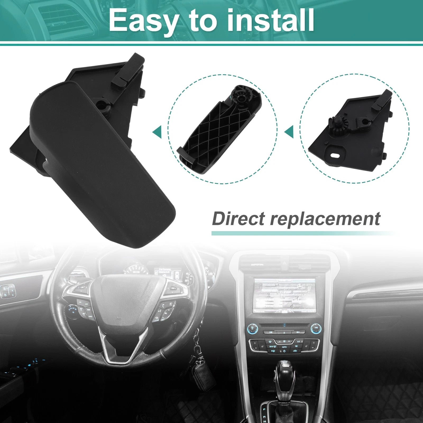 Hood Latch Release Handle for Audi Q7 (2007–2015) No. 7L0823633/7L0823633H