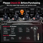 4X Ignition Coils and 4X Spark Plugs for Hyundai Elantra (2012-2016)