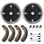 Set of 2 Rear Wheel Brake Drum & Shoes for Kawasaki Mule 550 (1997–2004)