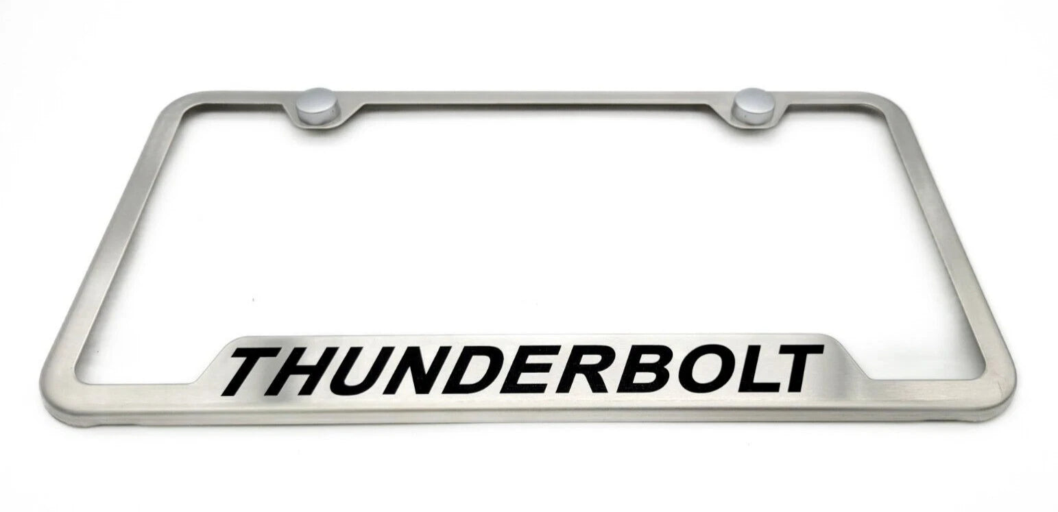 License Plate Frame Brushed Stainless Replacement for Ford Fairlane (1955–1970)