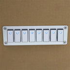 8 Rocker Switch Panel with LED Light for Boat Car