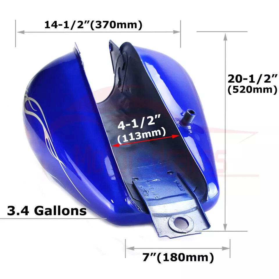 3.4 Gallon Gas Tank for Honda CMX 250 Rebel (1985–2016)