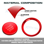 Sporty Style Red Engine Ignition Button Decor Trim for Audi A6 S6 (2012-2016)