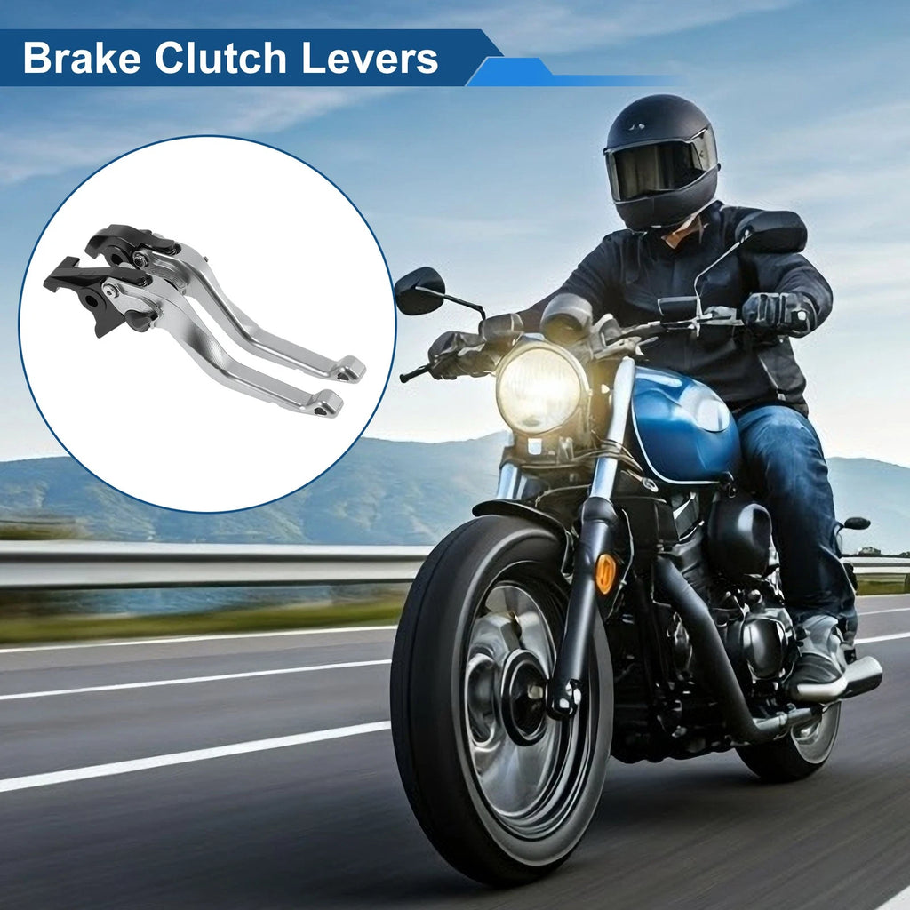 Adjustable Short Brake Clutch Levers for Honda VFR750 (1991–1997) Titanium Tone