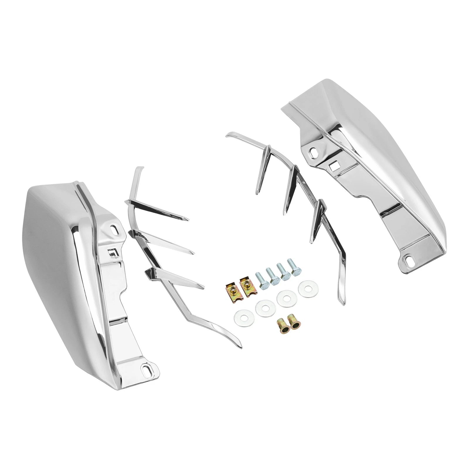 Chrome Mid-Frame Air Deflector Trim for Harley Touring Road King Glide (2009–2023)
