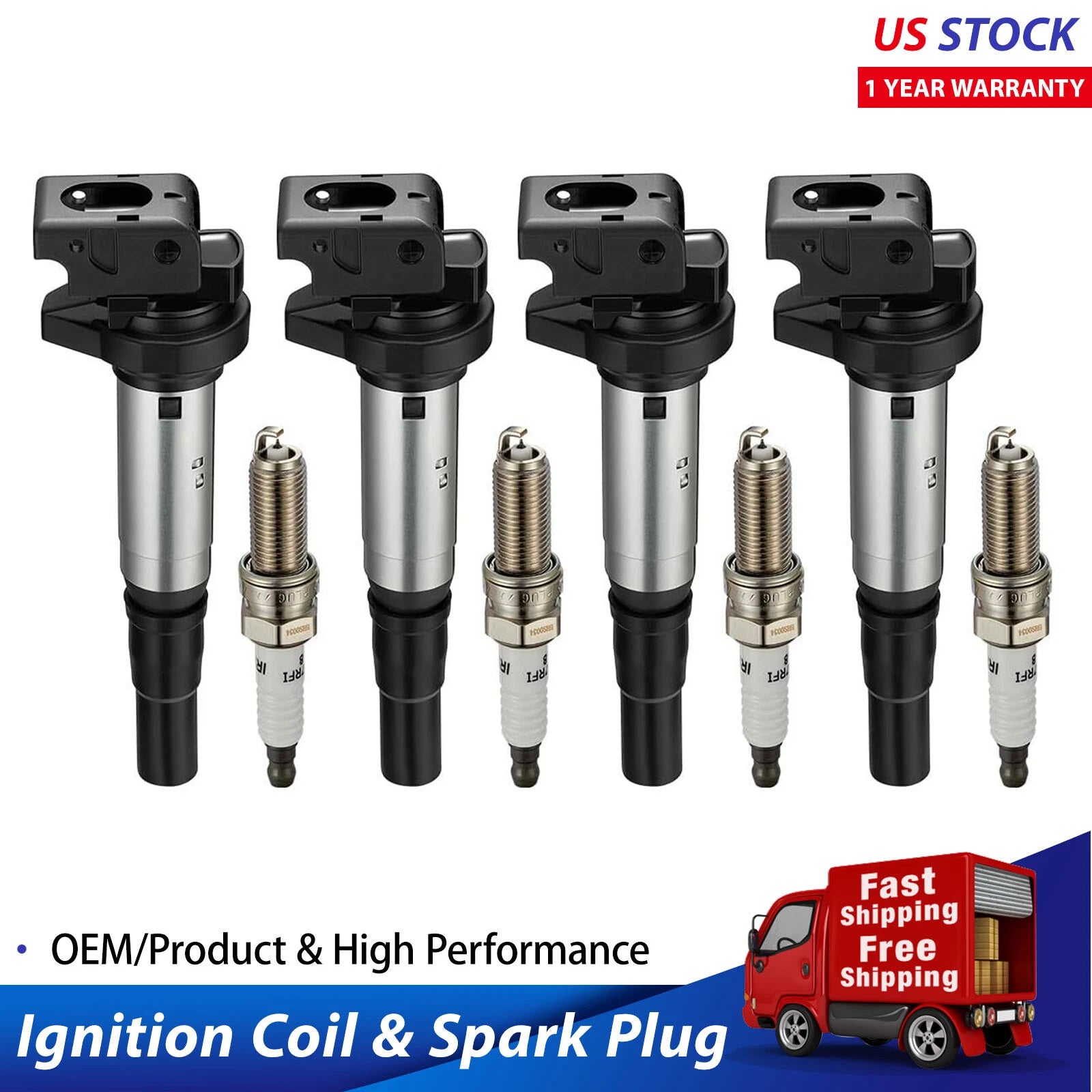 Ignition Coil and Spark Plug Set for MINI Cooper (2007–2015)