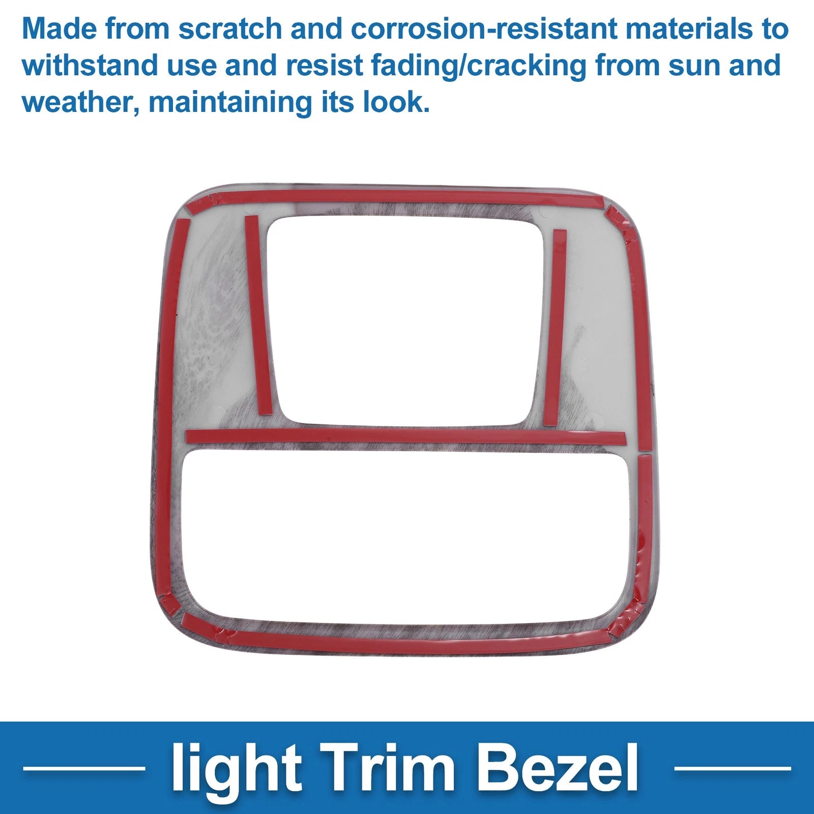 Front Row Light Trim Bezel for Honda N-BOX (2023) Black Wood Grain