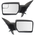 Set of 2 Manual Folding Power Mirrors for Ford F-150 (2011–2014)