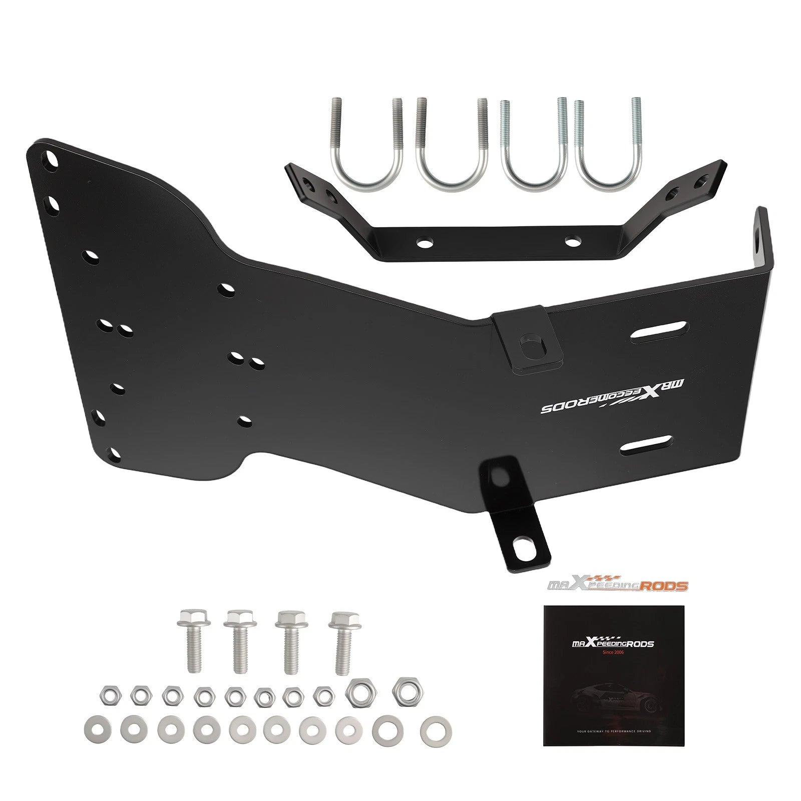 Winch Mounting Plate Bracket Fits For Honda Rancher ATV Powder Coated Steel