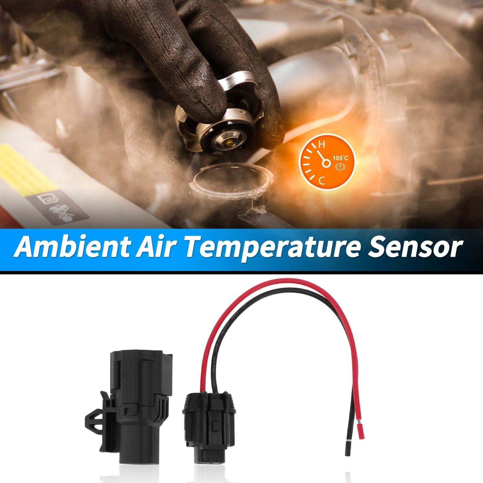 Ambient Air Temperature Sensor with Connector Pigtail for Nissan (2017–2023)