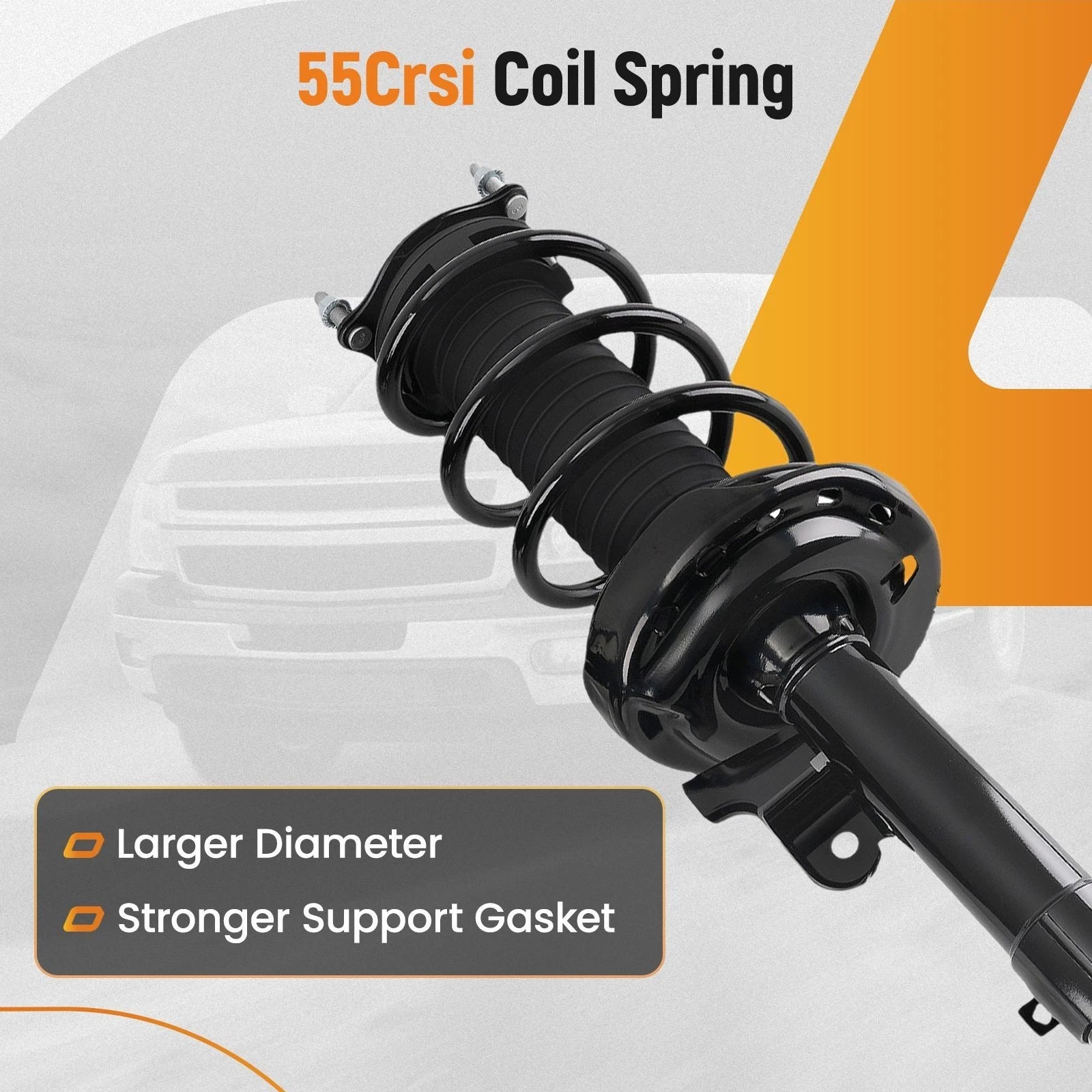 Set of 2 Front Left & Right Shocks Struts Coil Spring Assembly for Honda Pilot (2016–2022)