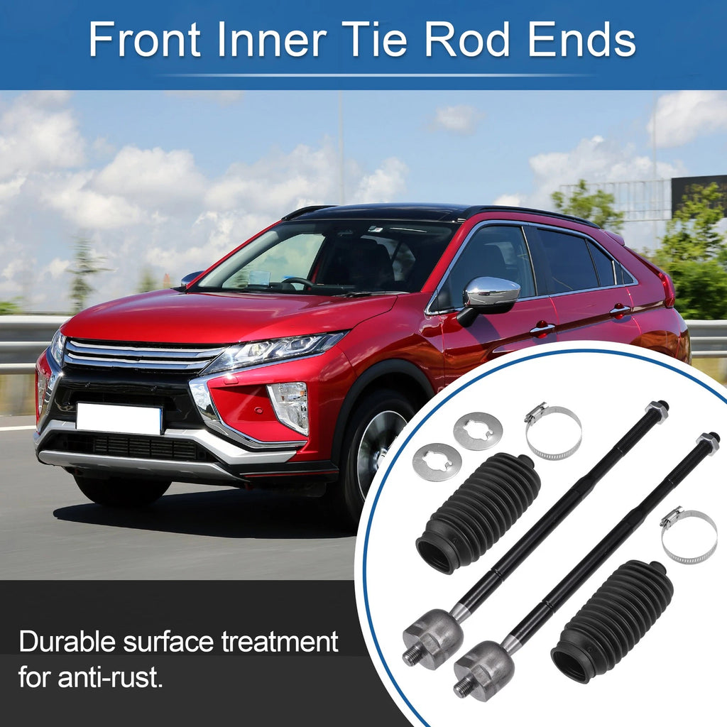 Set of 4 Front Inner Tie Rod End Links for Mitsubishi Outlander (2007–2017)