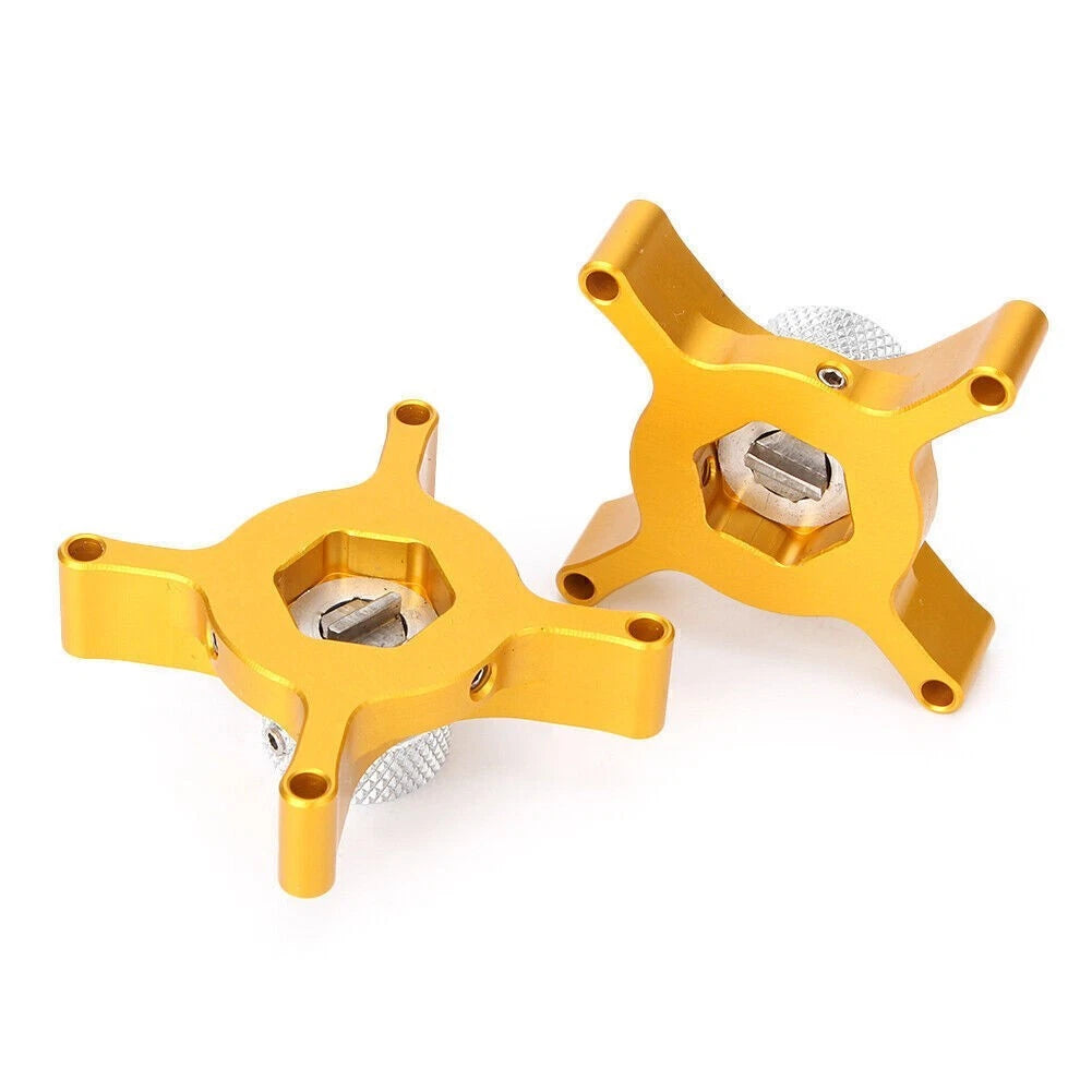 2X CNC Chain Adjuster for Yamaha MT-09 (2014–2015) Kawasaki Z800 (2013–2015) Gold