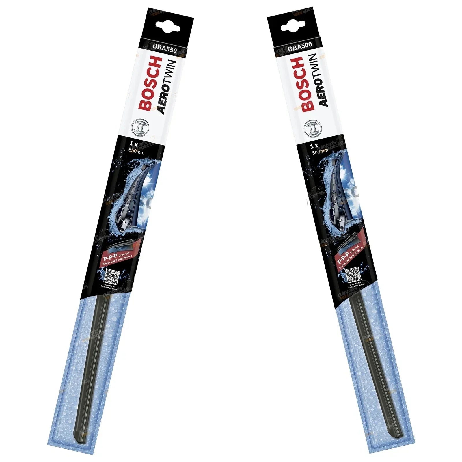 Front Pair Aerotwin Wiper Blades for Hyundai Santa Fe (2000-2006)