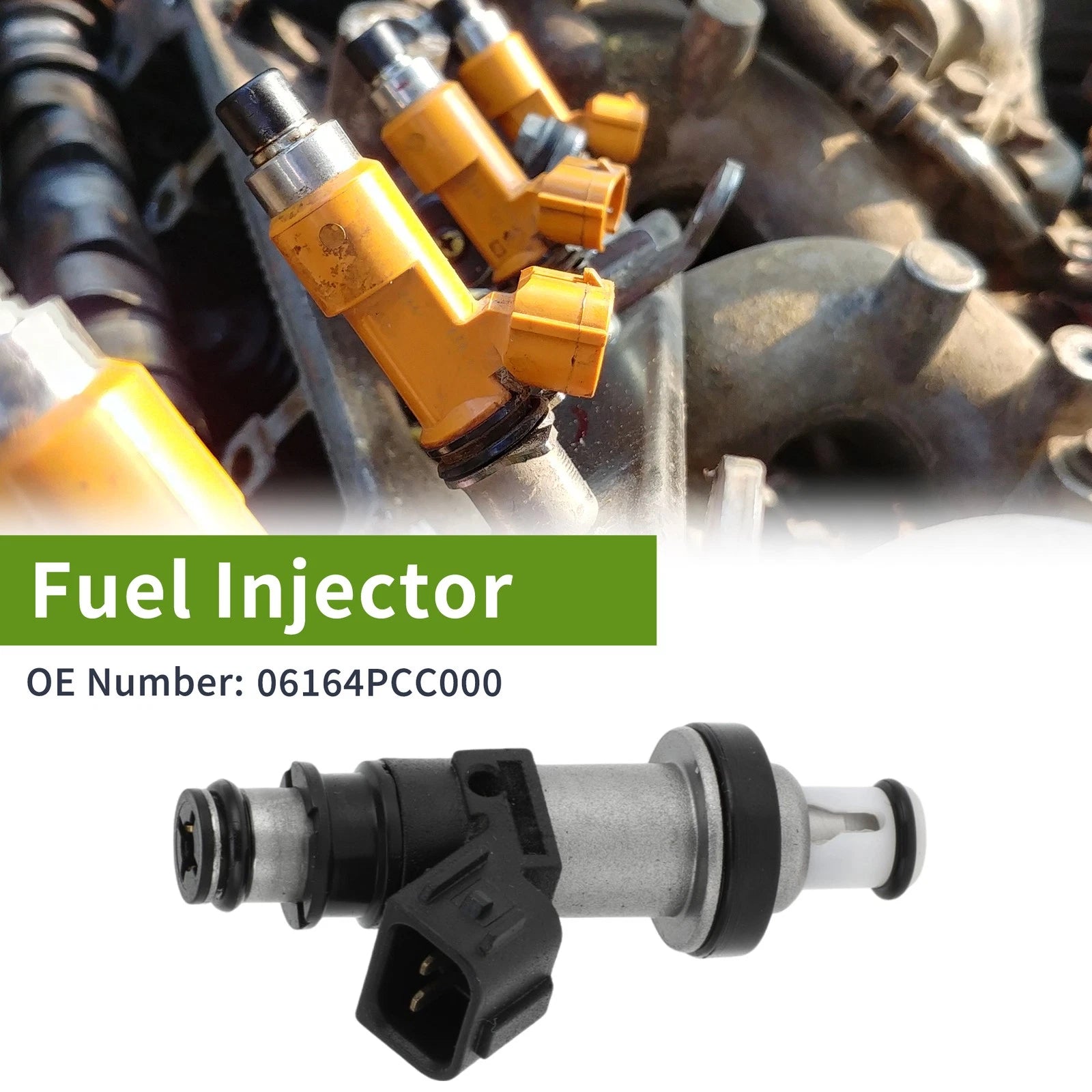 Fuel Injector No. 06164PCC000 for Honda CR-V 2.0 (1999–2001) 1 Pc Black