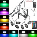 Set of 6 RGB LED Rock Lights for Jeep Offroad