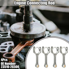 Set of 4 Engine Connecting Rods for Kia Optima 2.4L (2011–2018) No. 23510-2G500