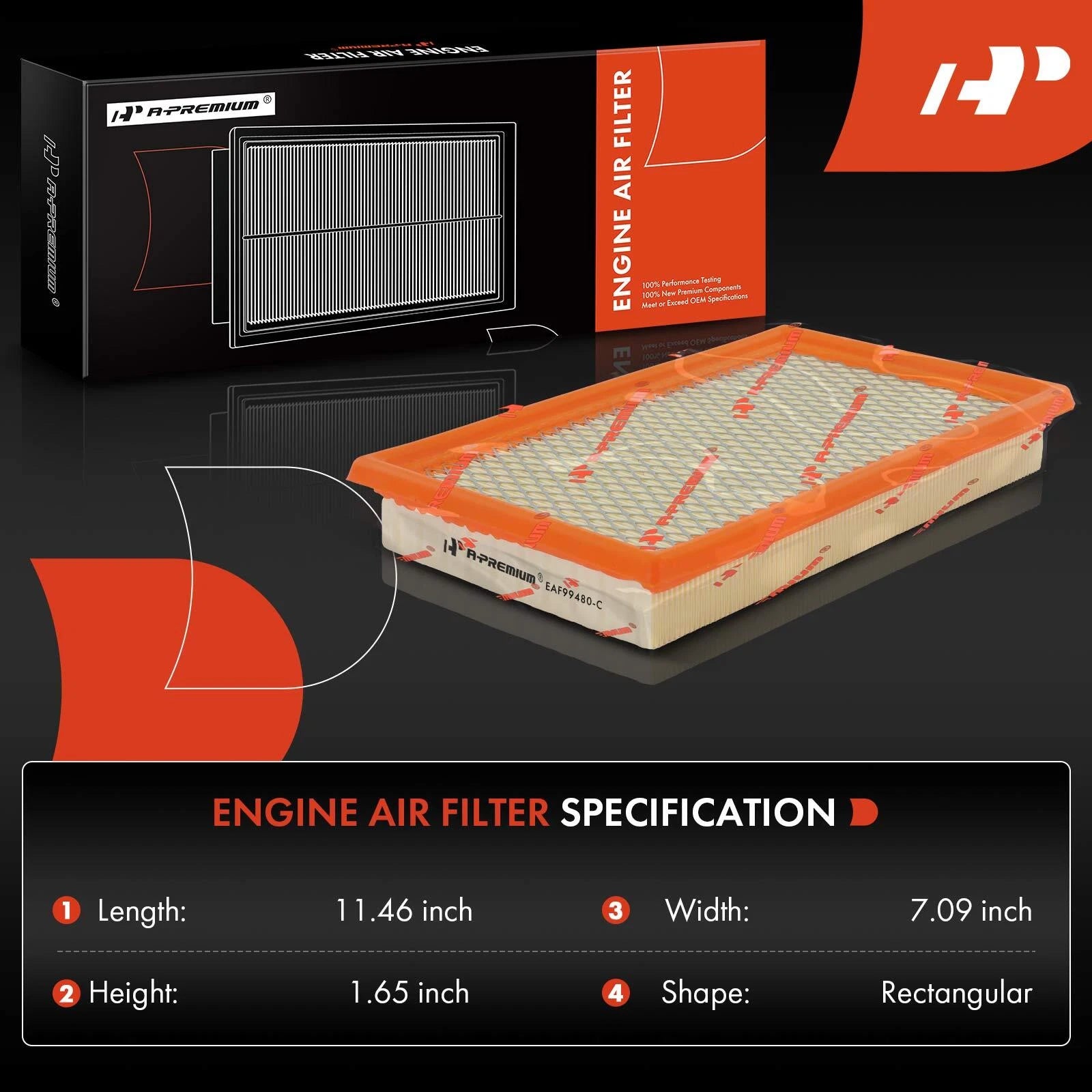 Engine Air Filter for Chevrolet Malibu, Pontiac G6 (2005–2010)