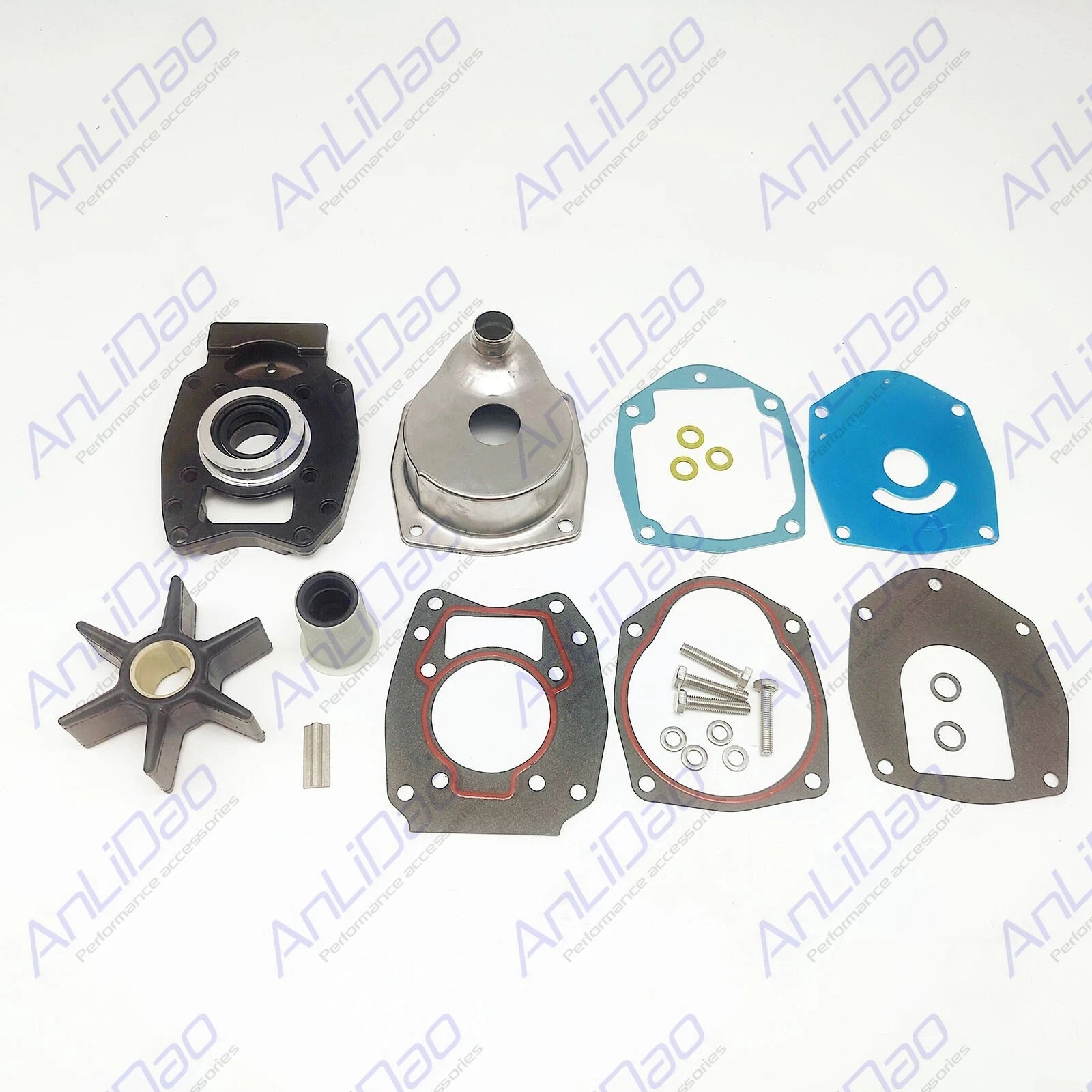 Water Pump Impeller Repair Kit for Mercury Mariner 30HP-60HP (2000–2009) 46-8M0113801