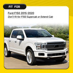 8PC Interior Door Handle Cover Trim for Ford F150 (2015–2020) Carbon Fiber