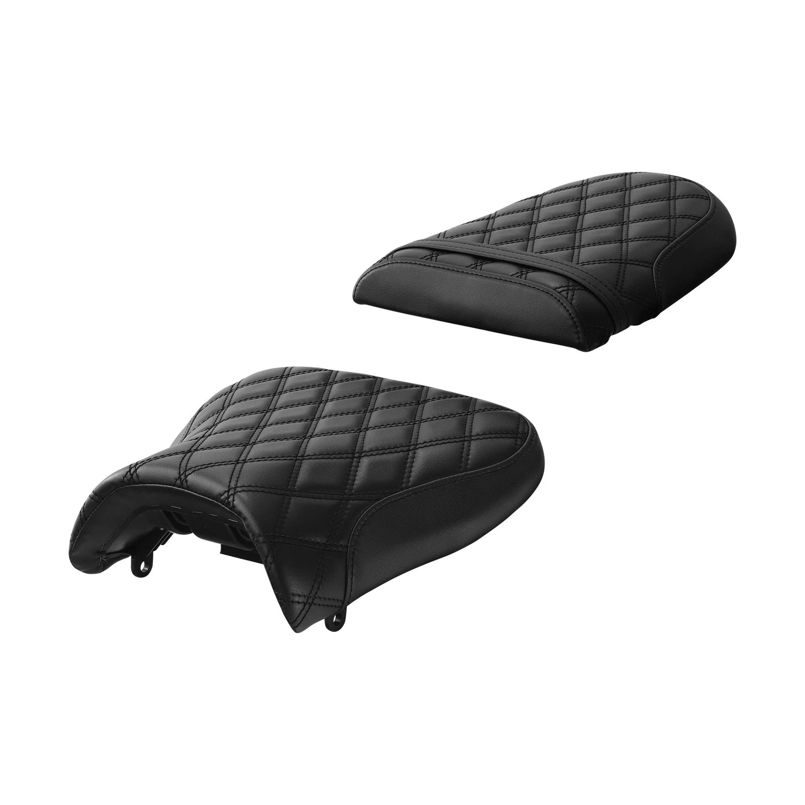 Black Driver & Passenger Seats for Suzuki GSXR1000 (2001–2002)