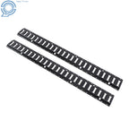 2 Pack E Tie Down Rail Kit for Cargo Trailers (Power Coated)