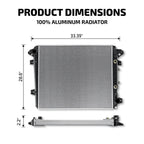 Aluminum Core Radiator for Silverado 2500/3500, Sierra 2500 (2017–2019) 13690