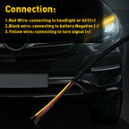 2X Flexible Slim LED DRL Strip Light for Universal Vehicles (Waterproof)
