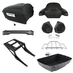 Trunk Backrest Speaker Light Mount Rack for Harley Fatboy (2008–2017)