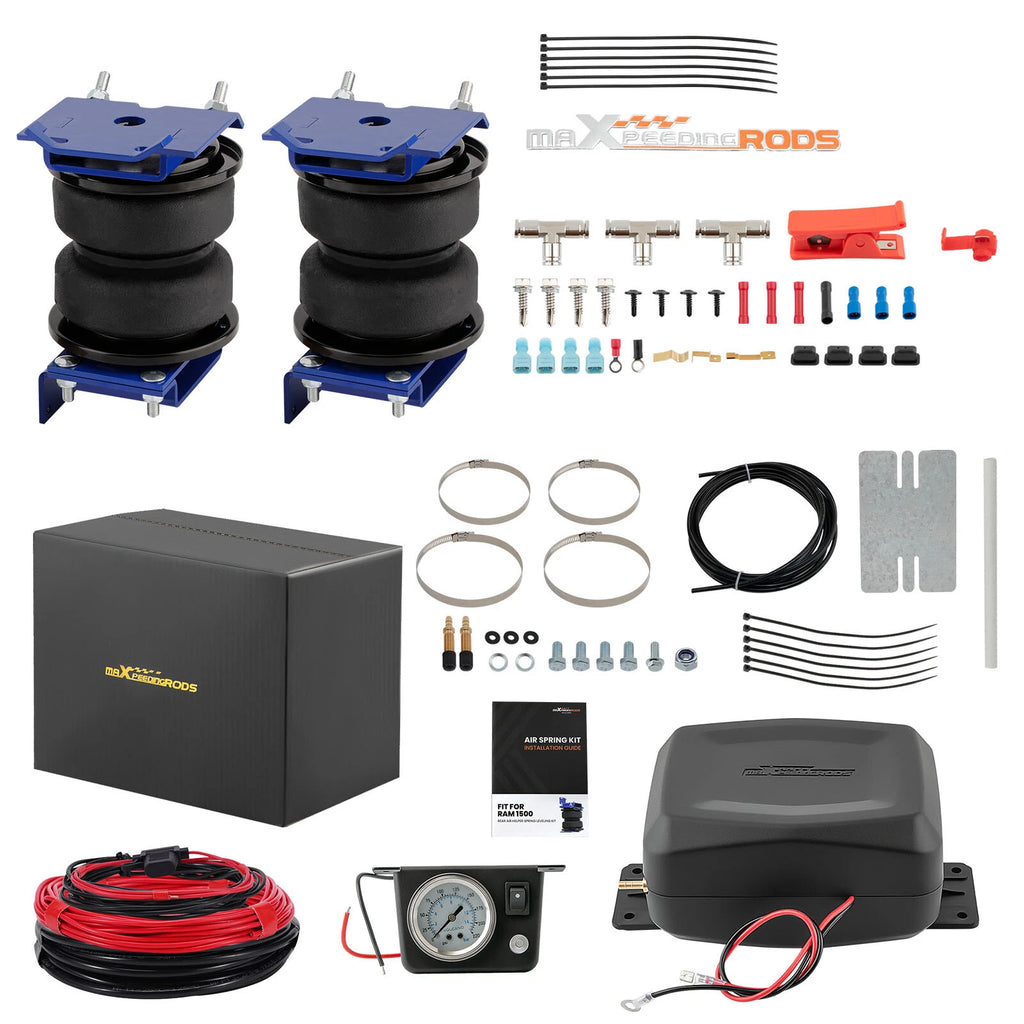 Air Suspension Helper Spring + Compressor Kit for Ram 1500 (2011–2023)