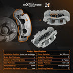 Front Brake Caliper Kit for Buick Lucerne, Impala, Monte Carlo (2006–2011) 18B4988 18B4989
