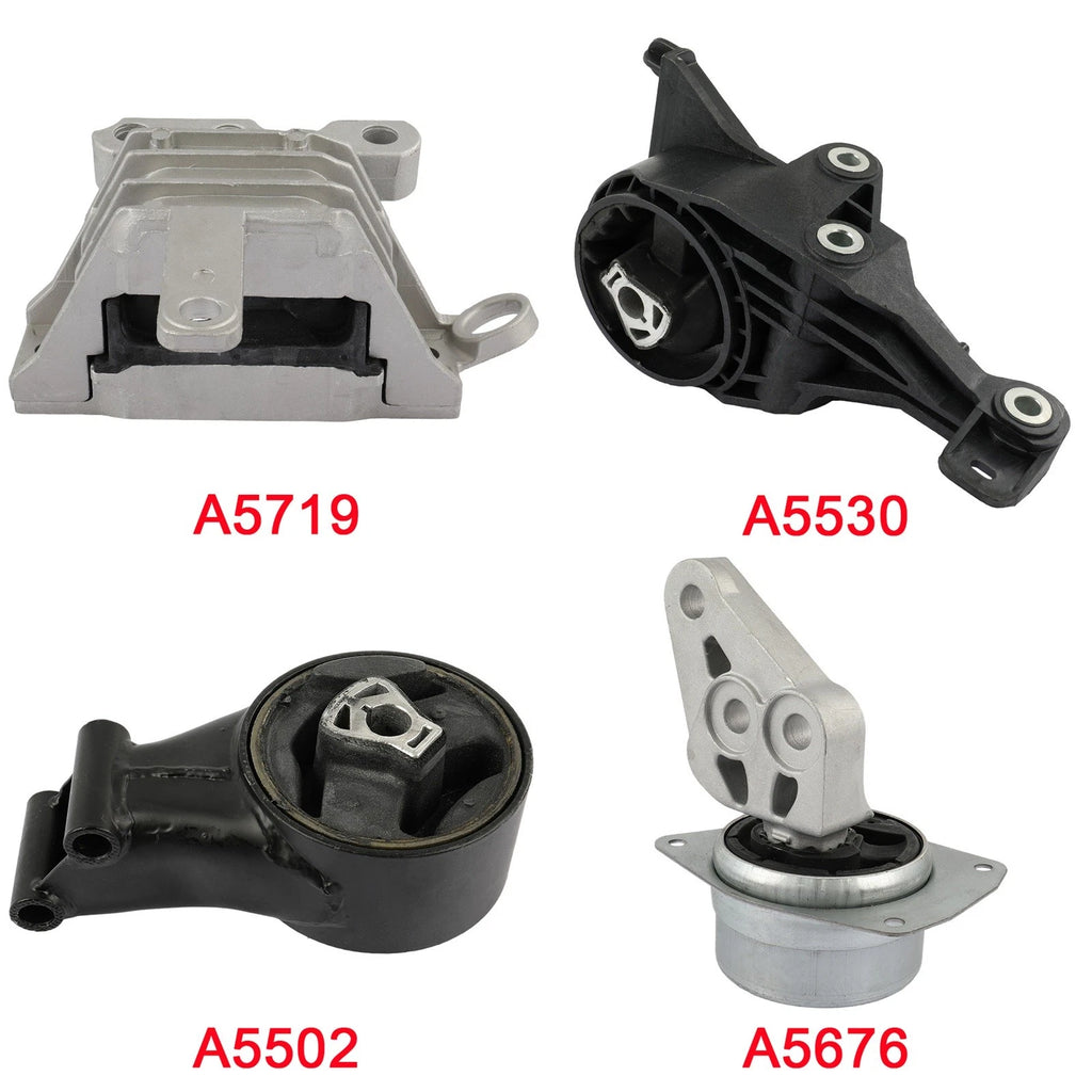 Set of 4 Engine Motor & Transmission Mounts for Buick Regal (2014–2017)