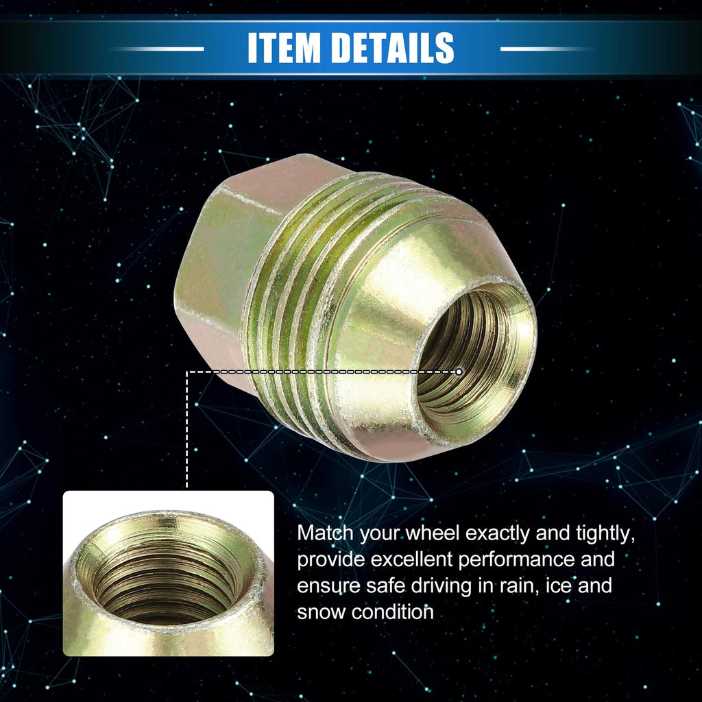 10pc M12x1.5 Wheel Lug Nut for Chevrolet Equinox, Chrysler Sebring (No. 9594683)