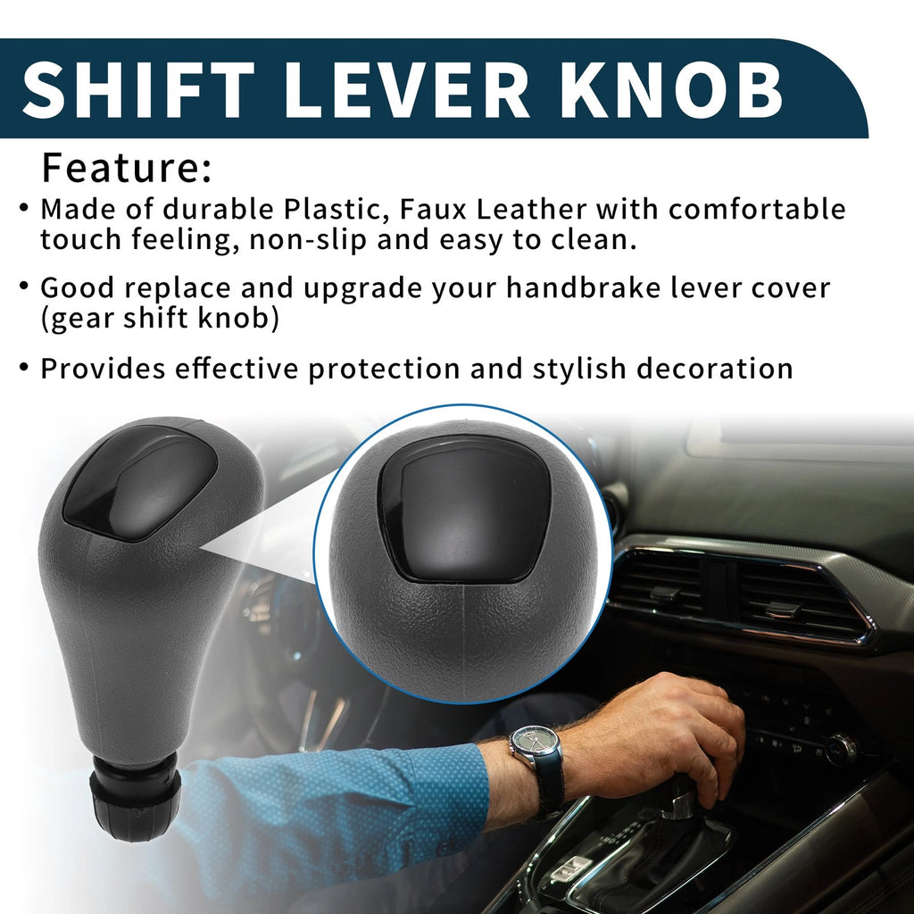 Automatic Gear Shift Knob for Mercedes-Benz C-Class (2000–2019) Plastic Black Gray